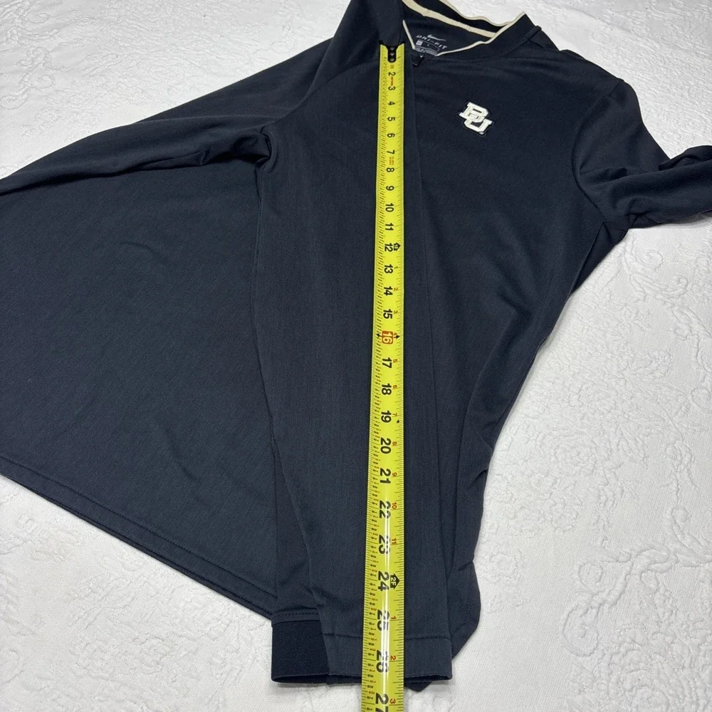 Nike Baylor University Bears Baseball 1/4 Zip Pullover Men's Size L Dri Fit EUC